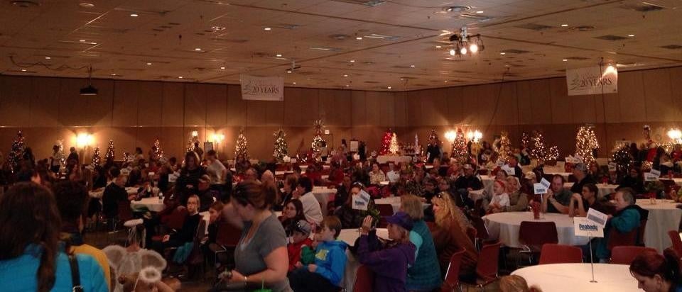 A people enjoyng party in party-hall